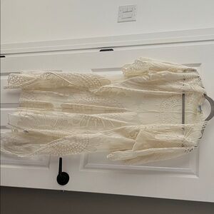 Elegant Cream Lace Dress